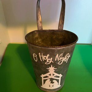 O Holy Night Hanging Tin Holder